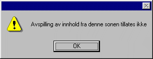avspilling ikke tillatt