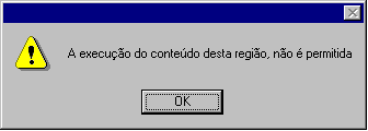 execuo no permitida